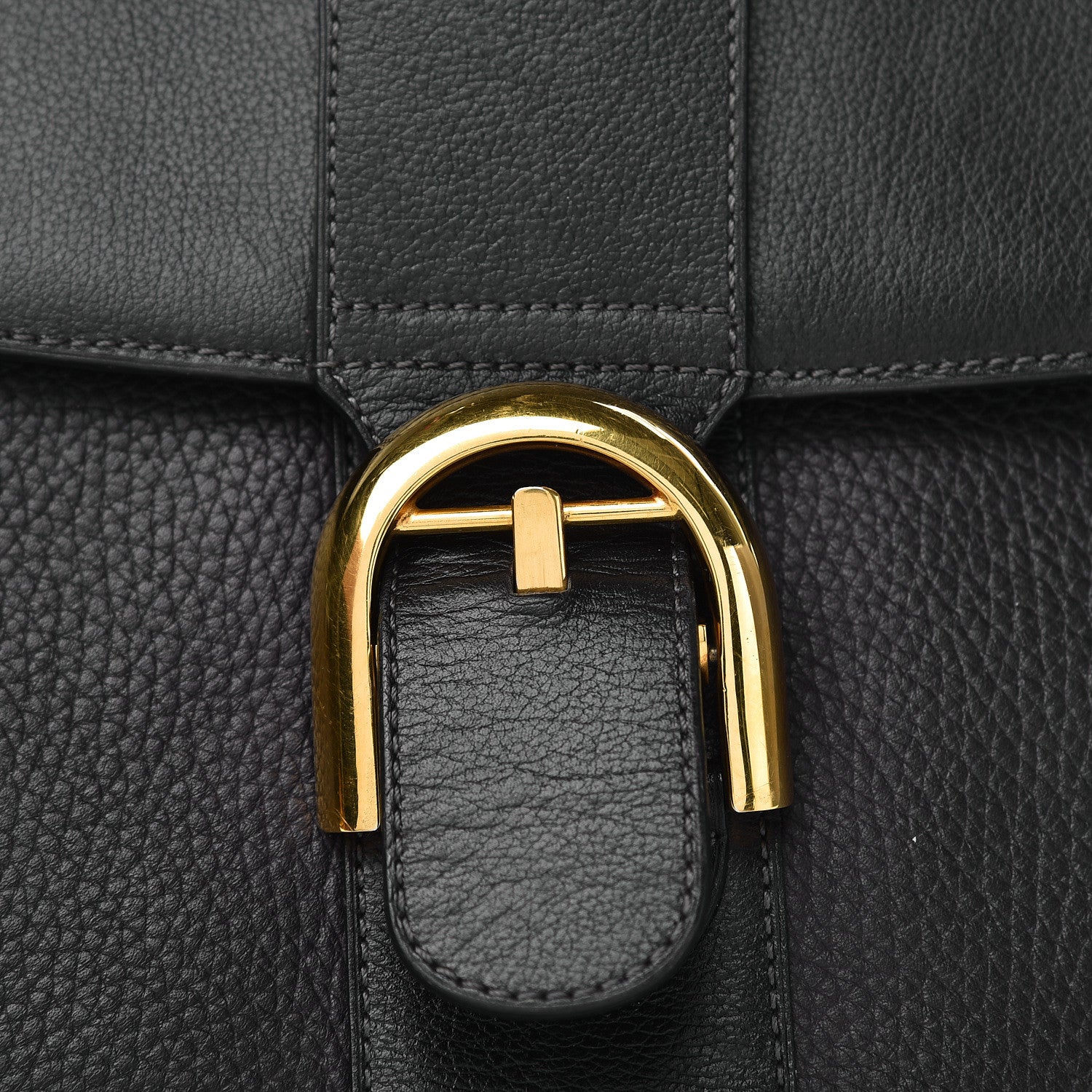 Delvaux Grained Calfskin MM Brillant Satchel Black 15 of 15