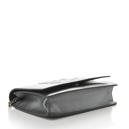 Givenchy Metallic Lambskin Emblem Chain Wallet Silver 4 of 10