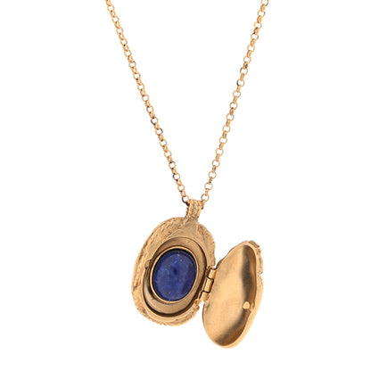 Chanel Metal Scarab CC Locket Necklace Gold 4 of 7