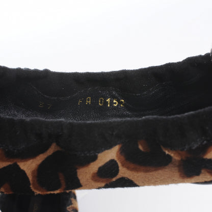 Louis Vuitton Leopard Pony Hair Ballerina Flats 37 8 of 8
