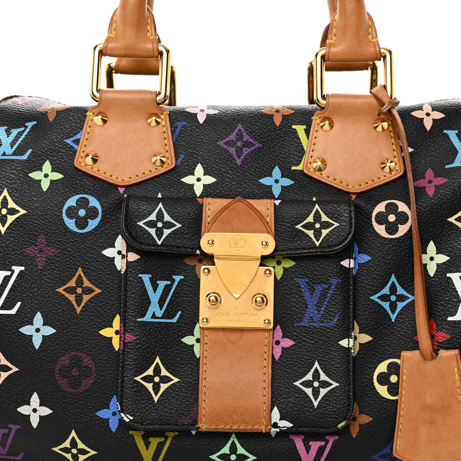 Louis Vuitton Monogram Multicolor Speedy 30 Black 7 of 10