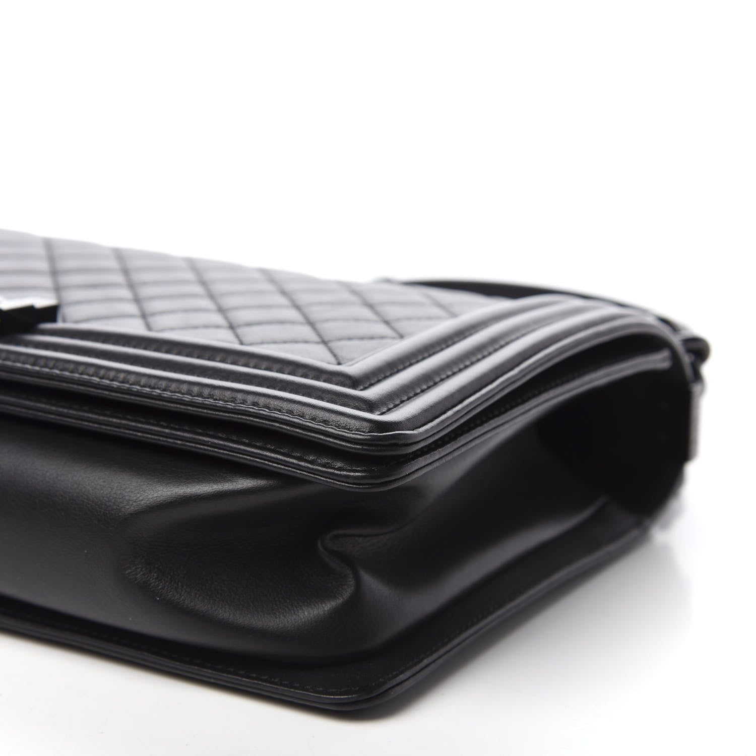 Chanel Calfskin Quilted New Medium Boy Flap So Black 7 of 11