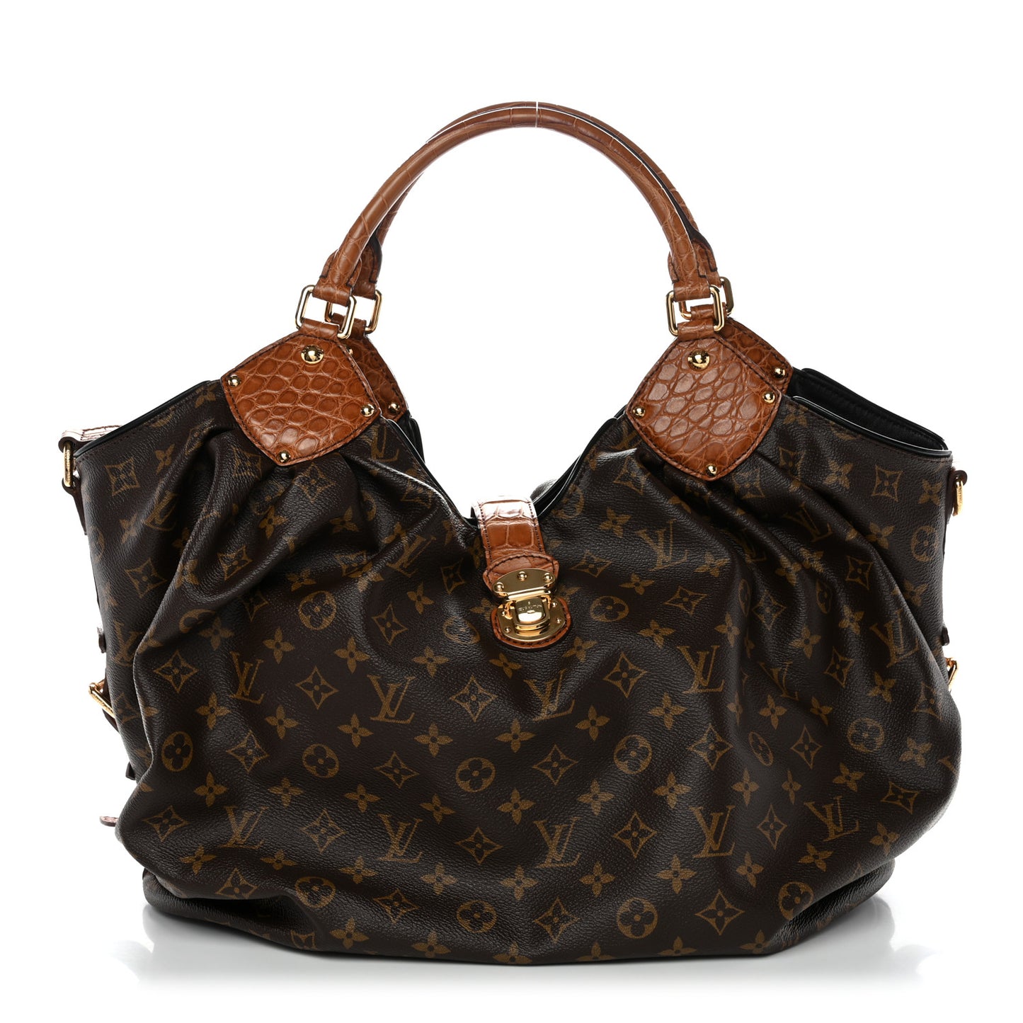 Monogram Alligator Trim Mahina XL