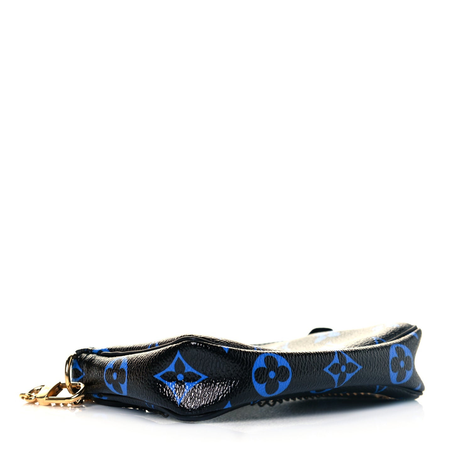 Colored Monogram Mini Pochette Accessories Blue Black