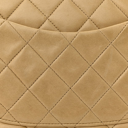 Chanel Lambskin Quilted Medium Double Flap Beige 14 of 15