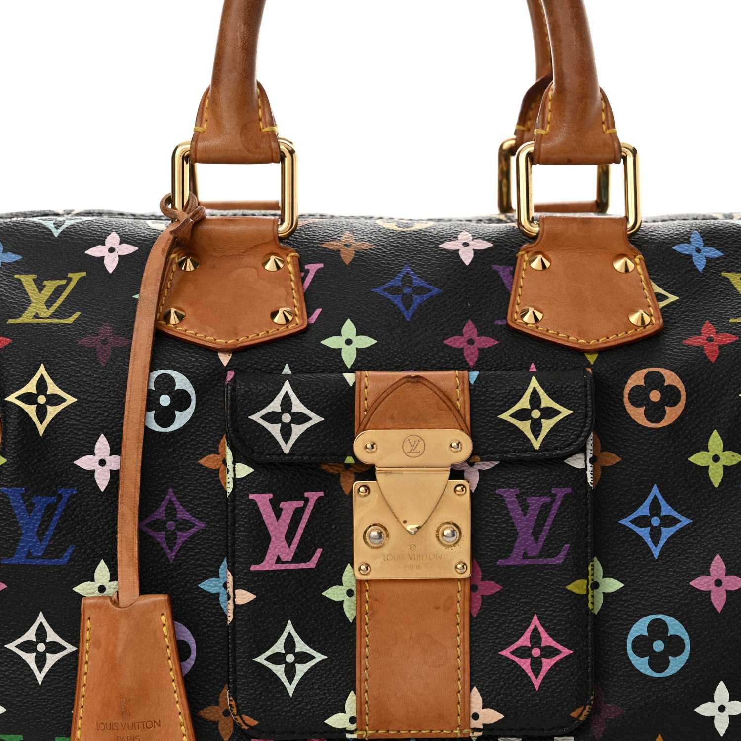 Louis Vuitton Monogram Multicolor Speedy 30 Black 7 of 16