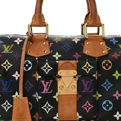 Louis Vuitton Monogram Multicolor Speedy 30 Black 7 of 16