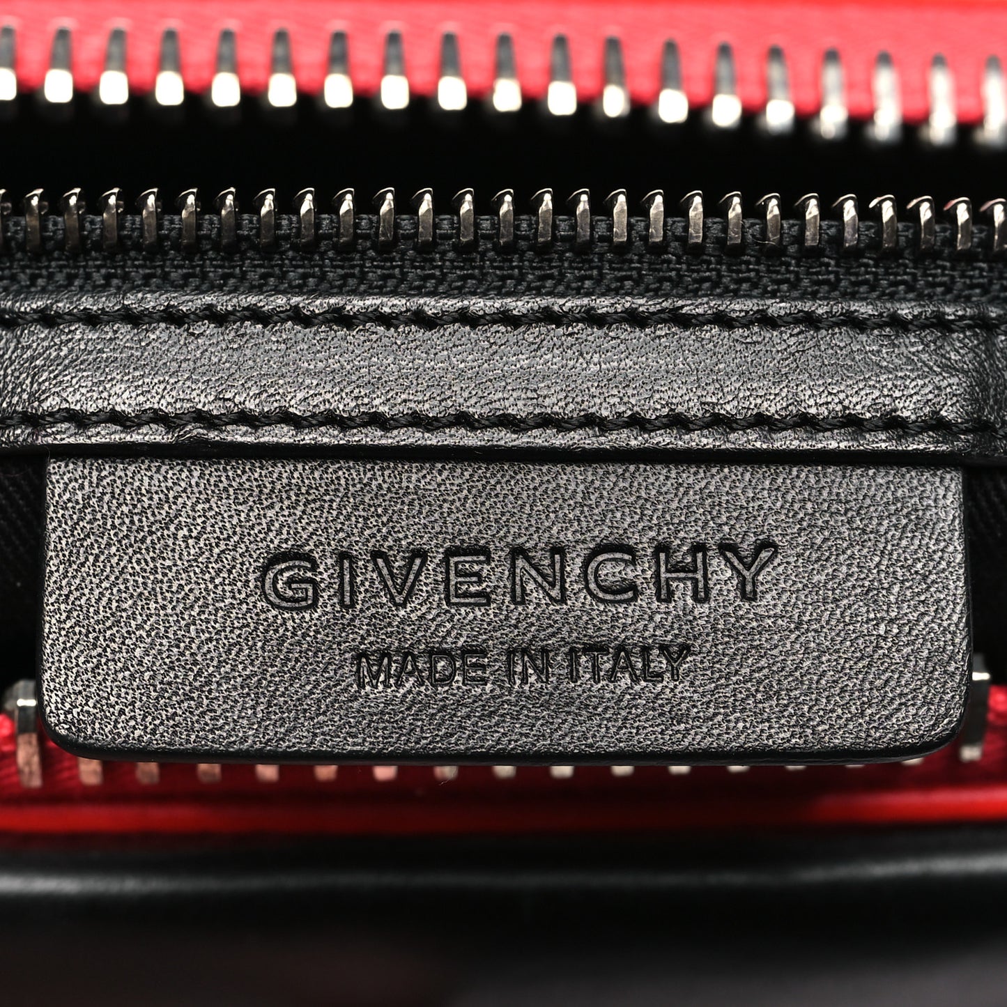 Smooth Calfskin Small Bi-Color Antigona Red Black
