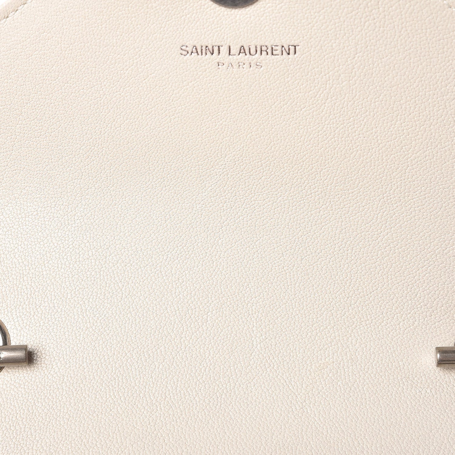 Saint Laurent Sheepskin Matelasse Monogram Classic Baby Chain Bag White 8 of 17