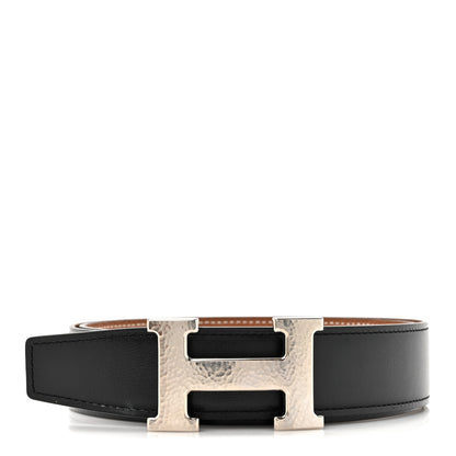 Hermes Box Togo 32mm Martelee H Belt 80 32 Black Gold 1 of 5