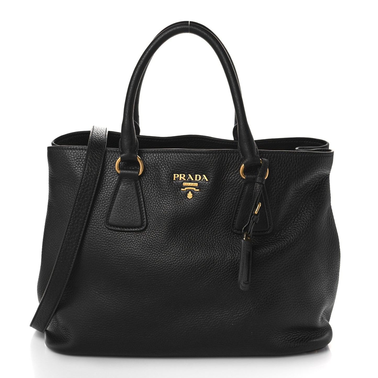 Vitello Daino Tote Black