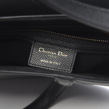 Christian Dior Grained Calfskin Saddle Bag Black 6 of 11