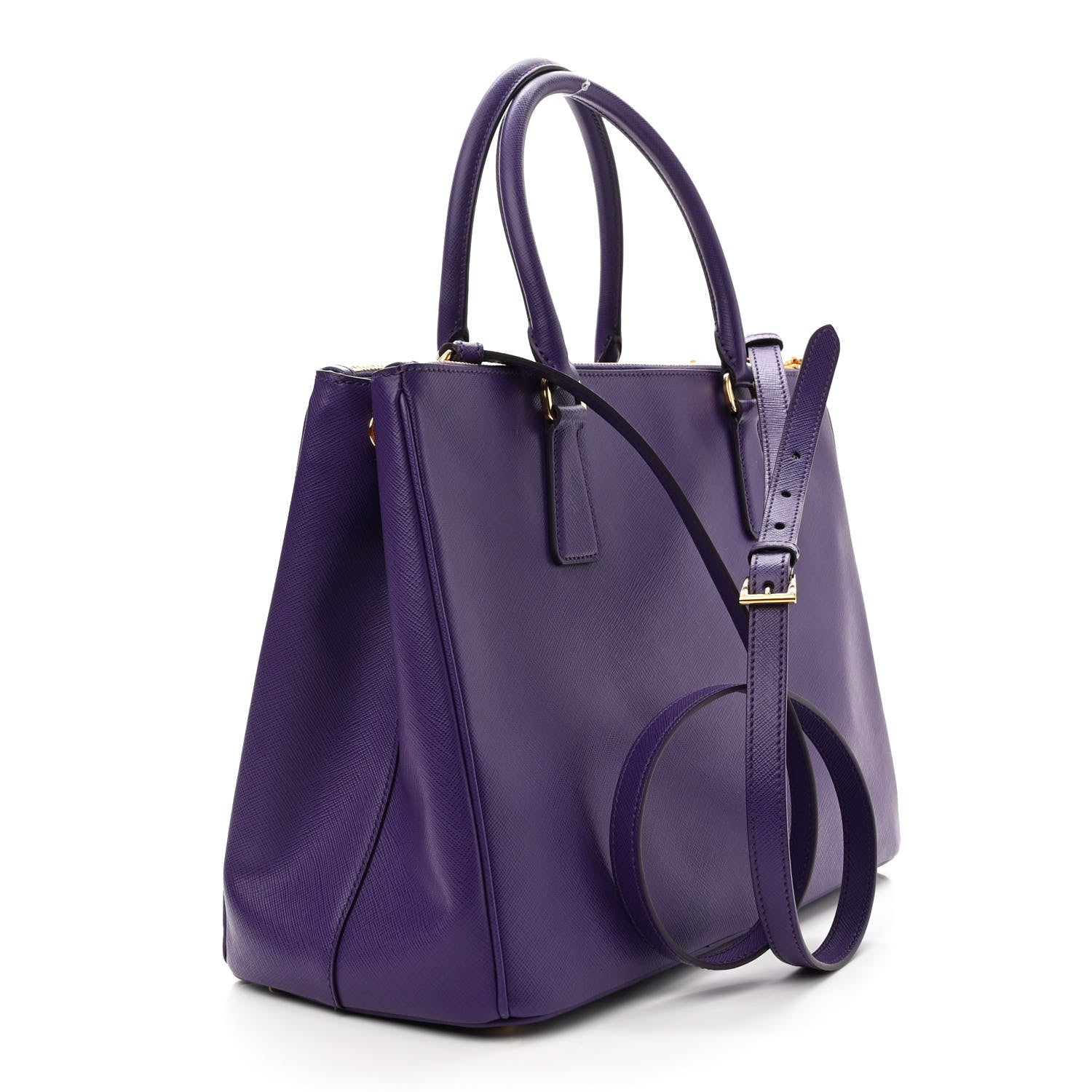 Prada Saffiano Medium Galleria Double Zip Tote Viola 3 of 12