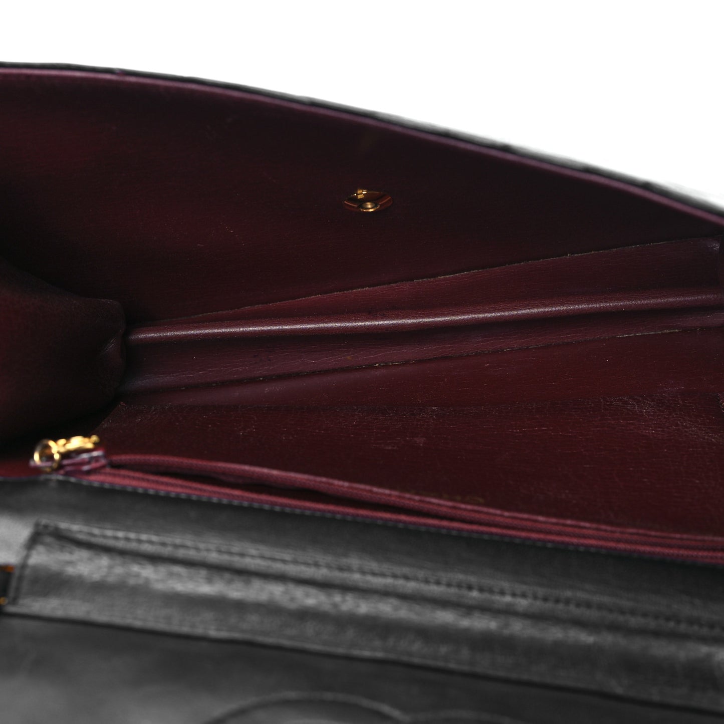 Lambskin Quilted Small Single Flap Black