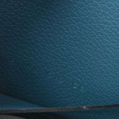 Hermes Evercolor Constance Slim Wallet Blue Jean 8 of 9