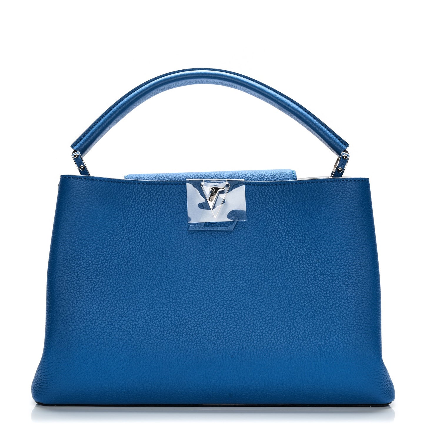 Taurillon Capucines MM Electric Blue