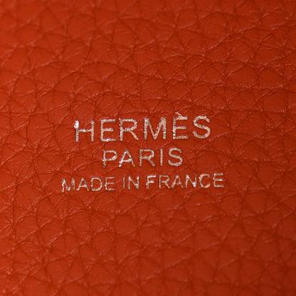 Hermes Taurillon Clemence Picotin Lock 18 PM Feu 6 of 10