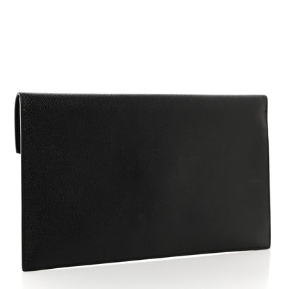 Saint Laurent Grain De Poudre Uptown Pouch Black 3 of 8