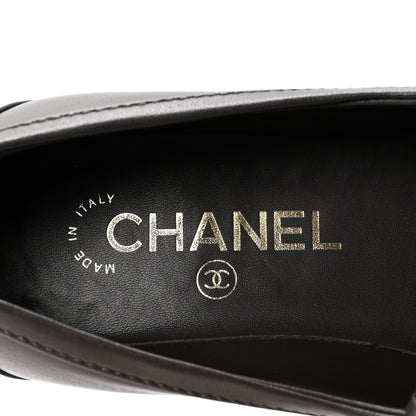 Chanel Lambskin Quilted CC Turnlock Loafers 36 Dark Brown 8 of 10