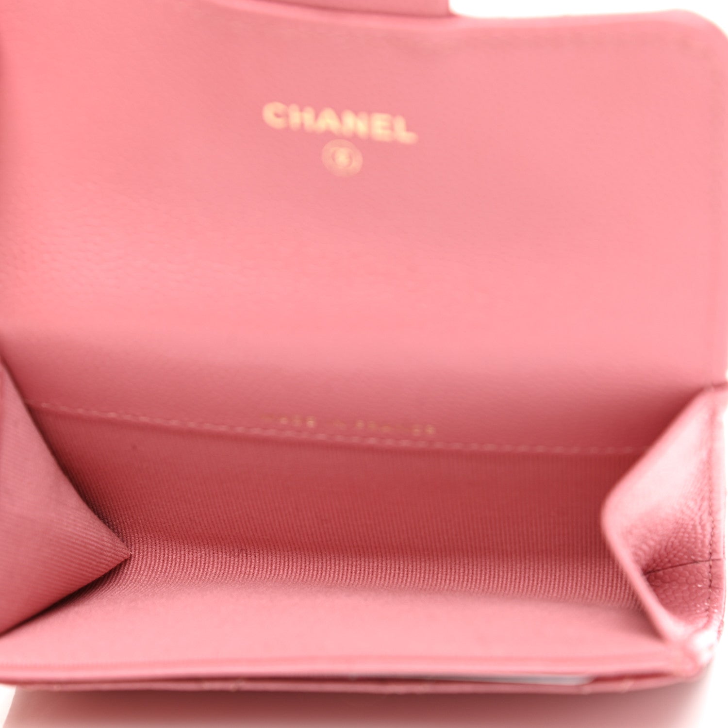 Chanel Caviar Quilted Flap Card Holder Pink 5 of 9