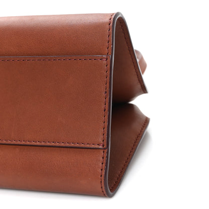 The Row Polished Saddle Calfskin Peggy Clutch New Burgundy 9 of 9
