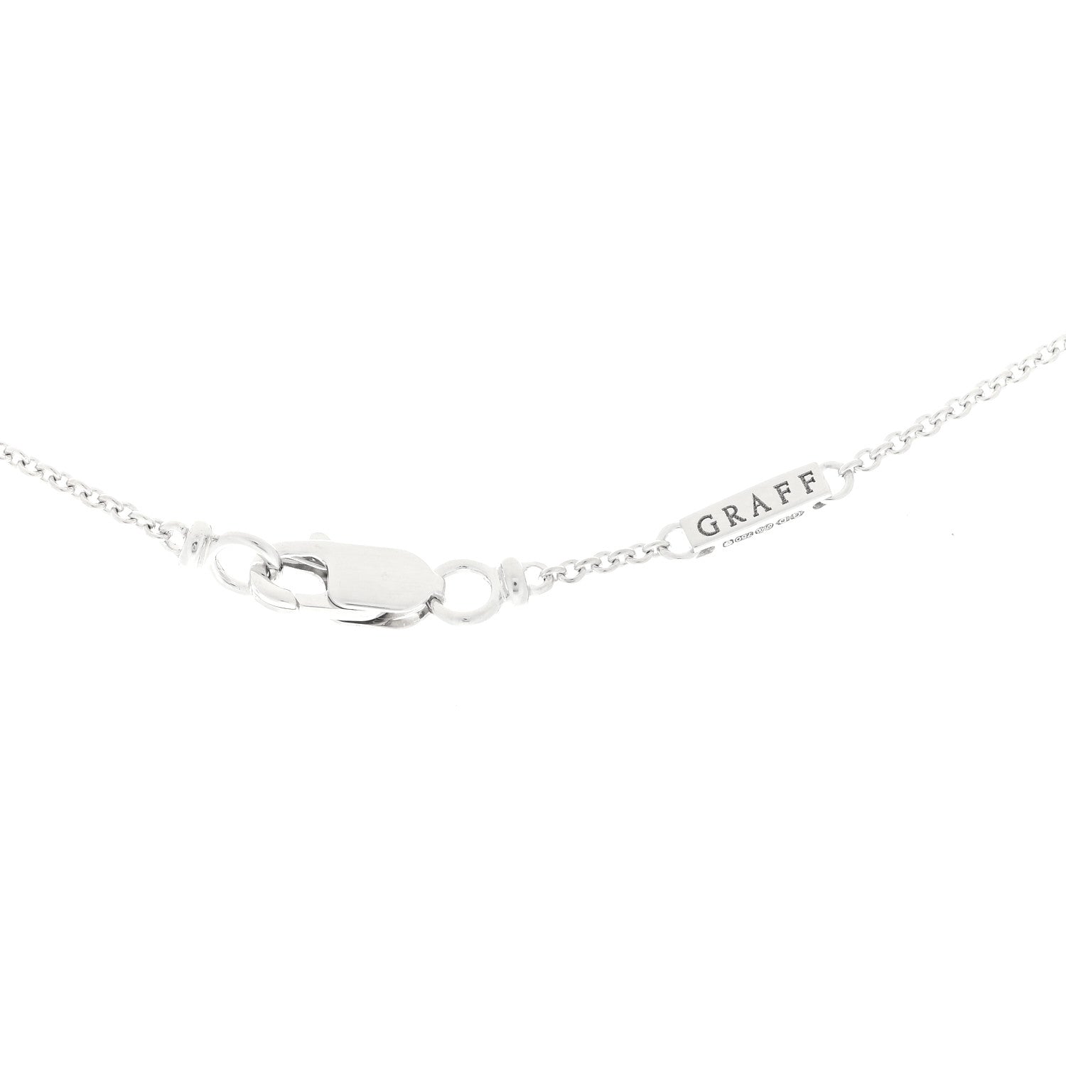Graff 18K White Gold Diamond Blue Sapphire Baby Princess Butterfly