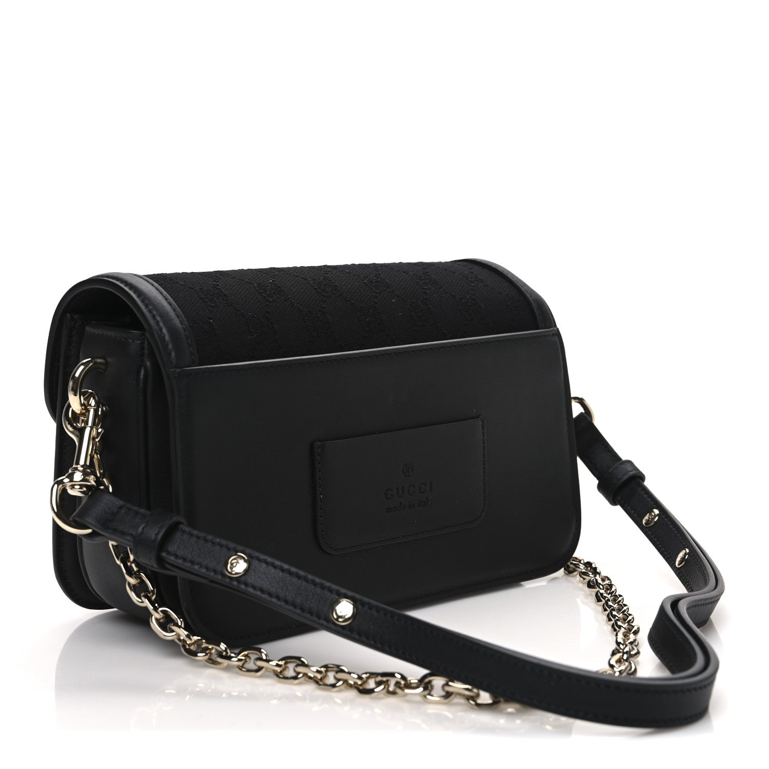 Gucci Monogram Go Small Shoulder Bag Black 4 of 10