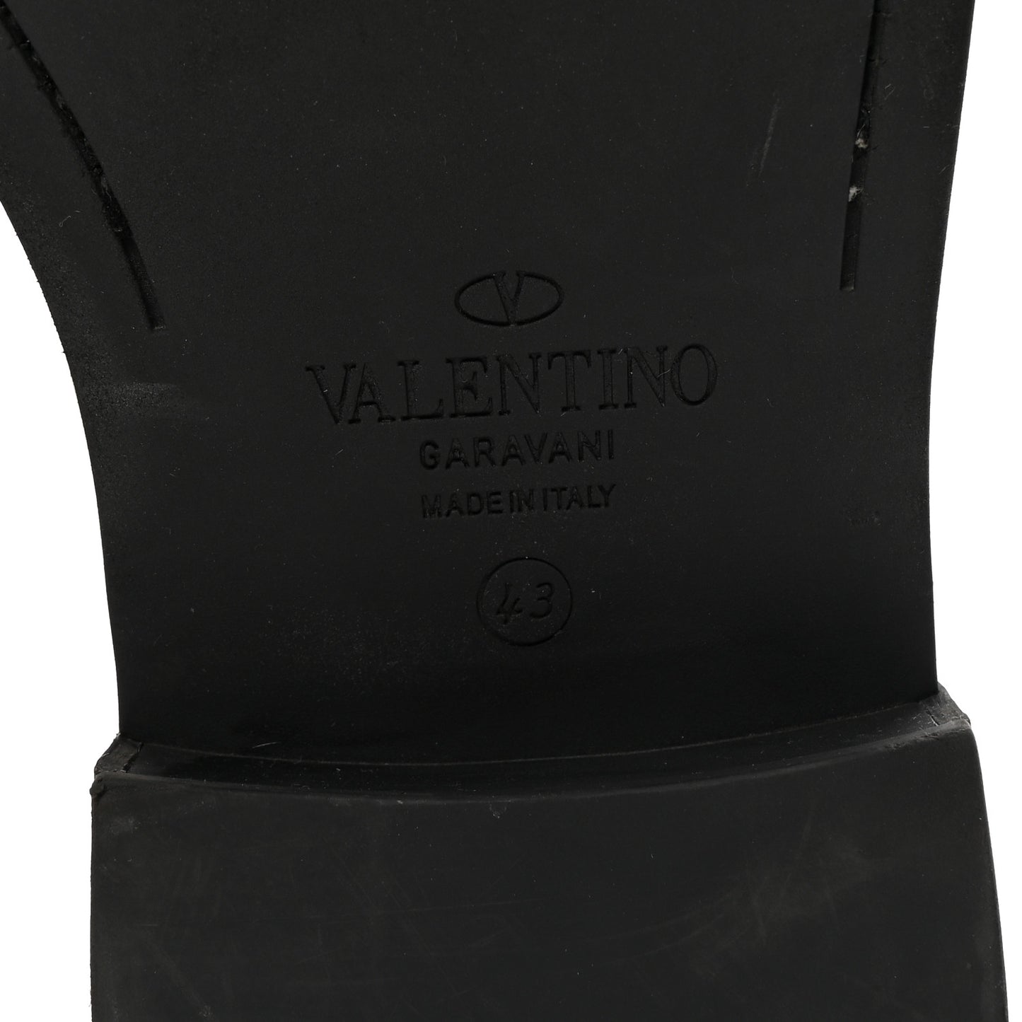 Calfskin VLTN Mens Chelsea Ankle Boots 43 Black