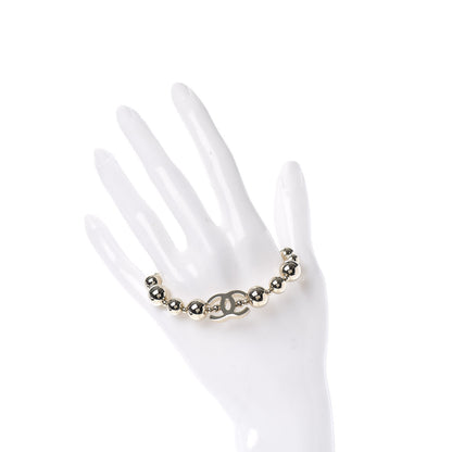 Chanel Metal Beaded CC Bracelet Gold 2 of 4