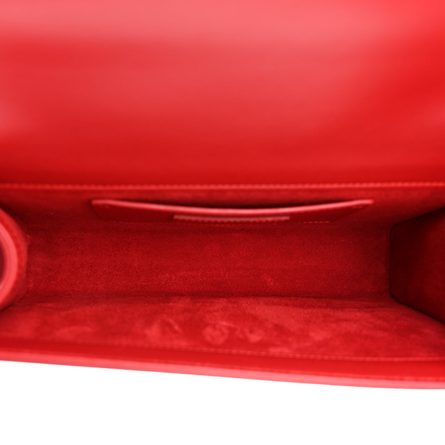 Smooth Calfskin Medium Classic Monogram Kate Tassel Satchel Lipstick Red