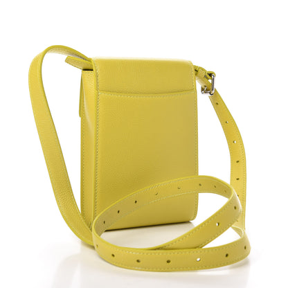 Balenciaga Calfskin Phone Holder Bag Lime 3 of 9