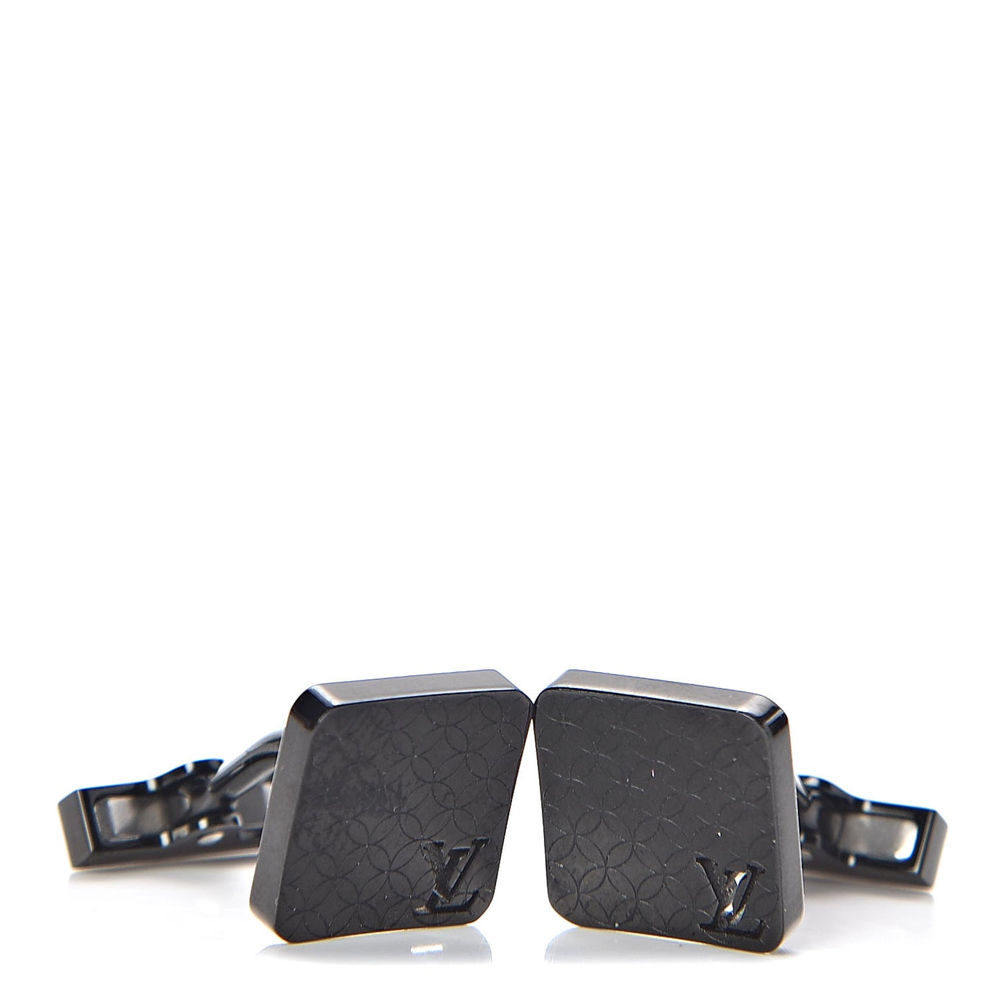 Steel Champs Elysees Cufflinks Black