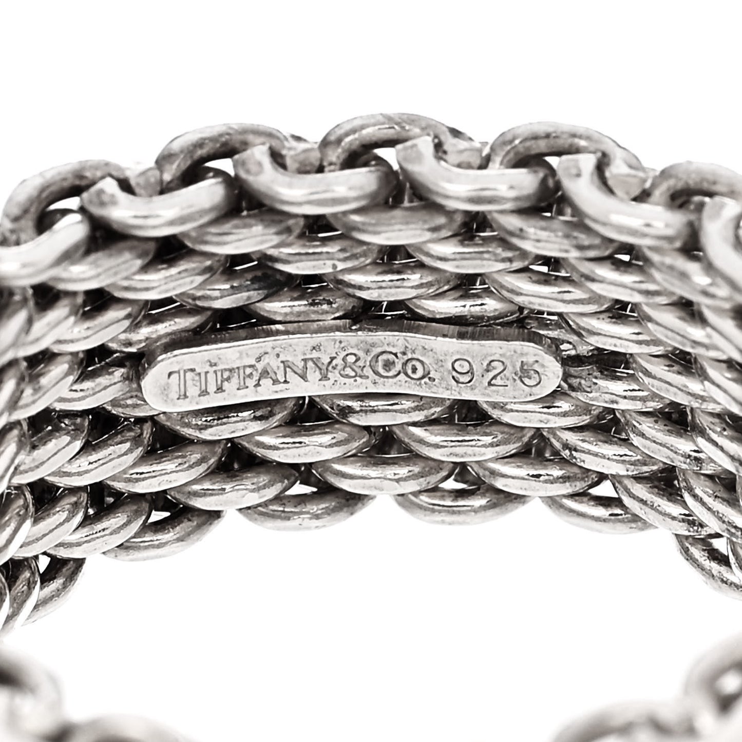 Sterling Silver Somerset Mesh Ring 52 6