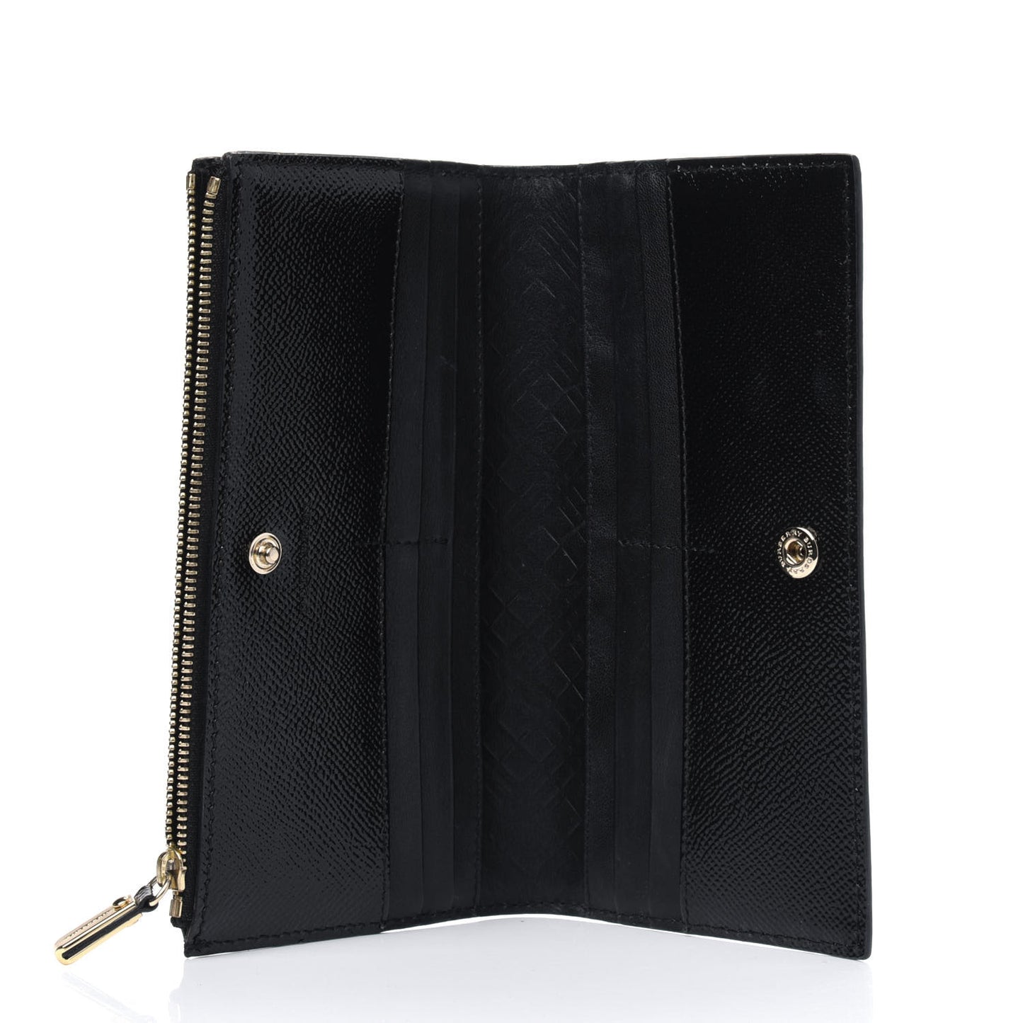 Patent Constantine Continental Wallet Black