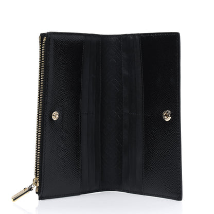 Burberry Patent Constantine Continental Wallet Black 3 of 4