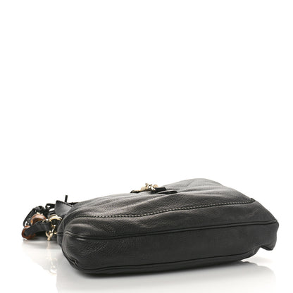 Gucci Pebbled Calfskin Medium New Jackie Shoulder Bag Black 4 of 9