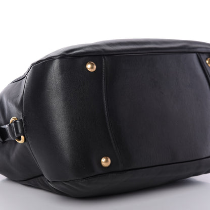 Prada Soft Calfskin Hobo Black 9 of 20