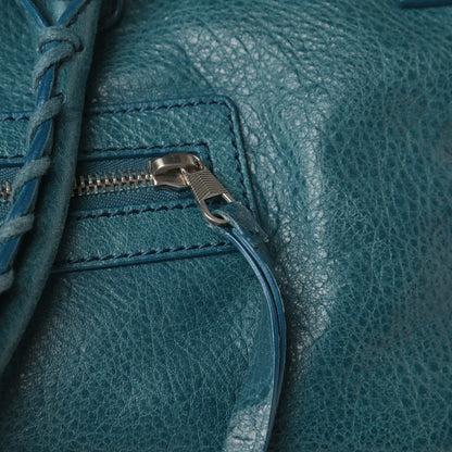 Balenciaga Agneau Classic Silver Hardware S Squash Boston Bleu Mineral 19 of 19