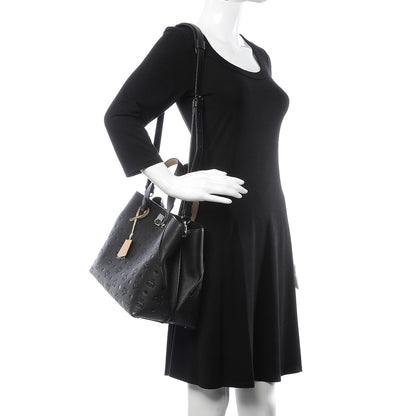 MCM Calfskin Ottomar Monogram Large Essential Tote Black 2 of 13