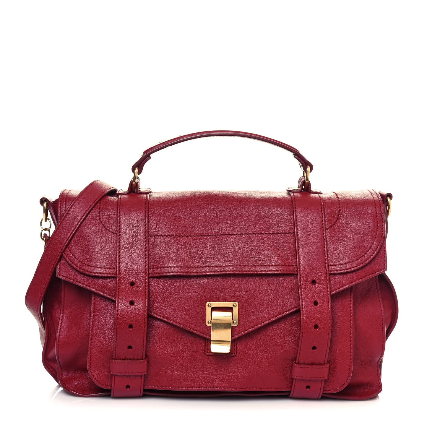 Lambskin Medium PS1 Satchel Red