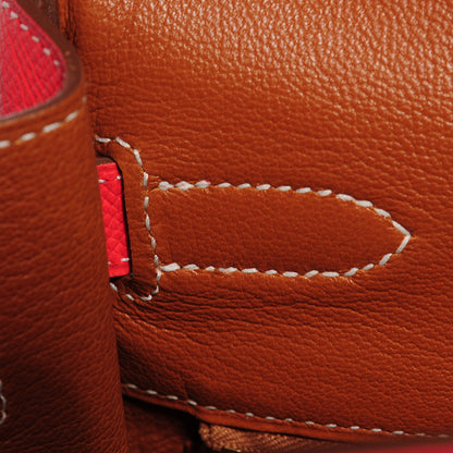 Hermes Epsom Verso Kelly Retourne 35 Rose Jaipur Gold 7 of 29