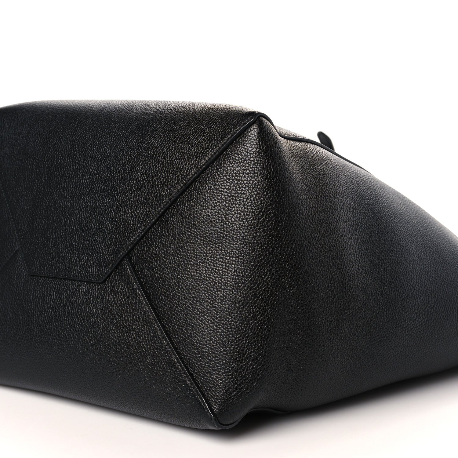 Celine Soft Grained Calfskin Medium Belt Cabas Phantom Black 9 of 9