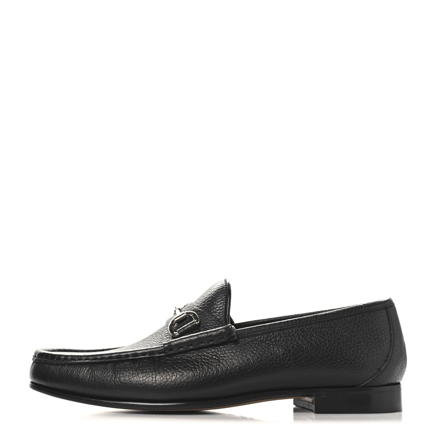 Road Calfskin Mens Horsebit Loafers 8.5 Black