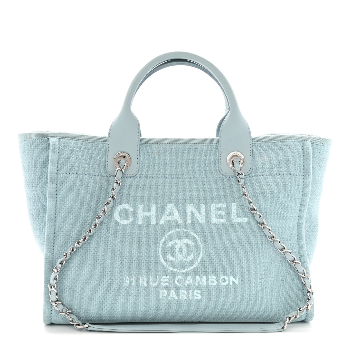 Mixed Fibers Small Deauville Tote Light Blue