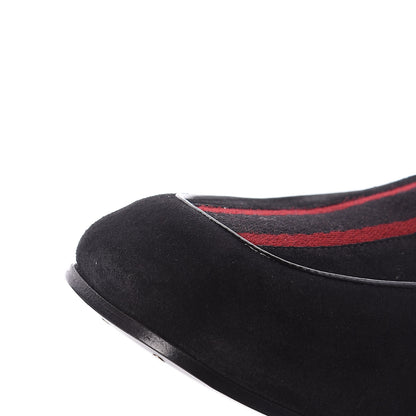 Gucci Suede Web Womens Loafers 42 Black 11 of 12
