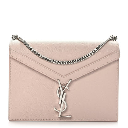 Saint Laurent Grain De Poudre Monogram Cassandra Clasp Bag Marble Pink 1 of 9