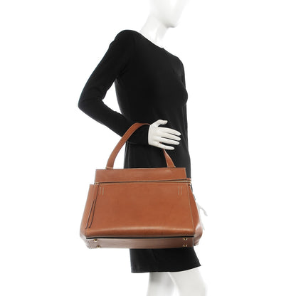 Celine Smooth Calfskin Large Edge Shoulder Bag Camel 2 of 22