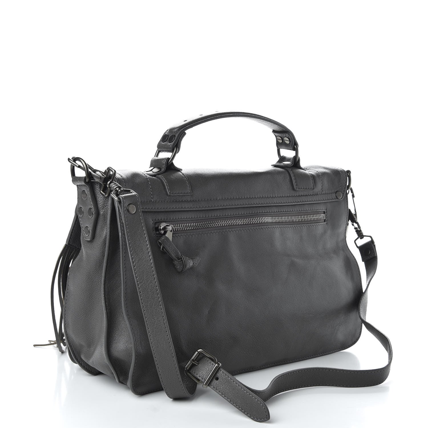 Proenza Schouler Lambskin Fringe Large PS1 Satchel London 3 of 10