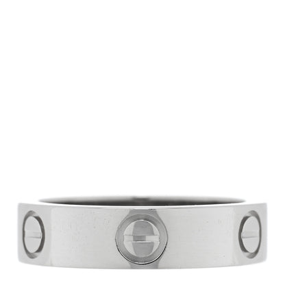 Cartier Platinum Diamond 5.5mm LOVE Ring 58 8.5 3 of 4
