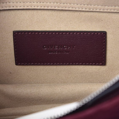 Givenchy Calfskin Suede Fringe Cross 3 Crossbody Bag Aubergine 7 of 9